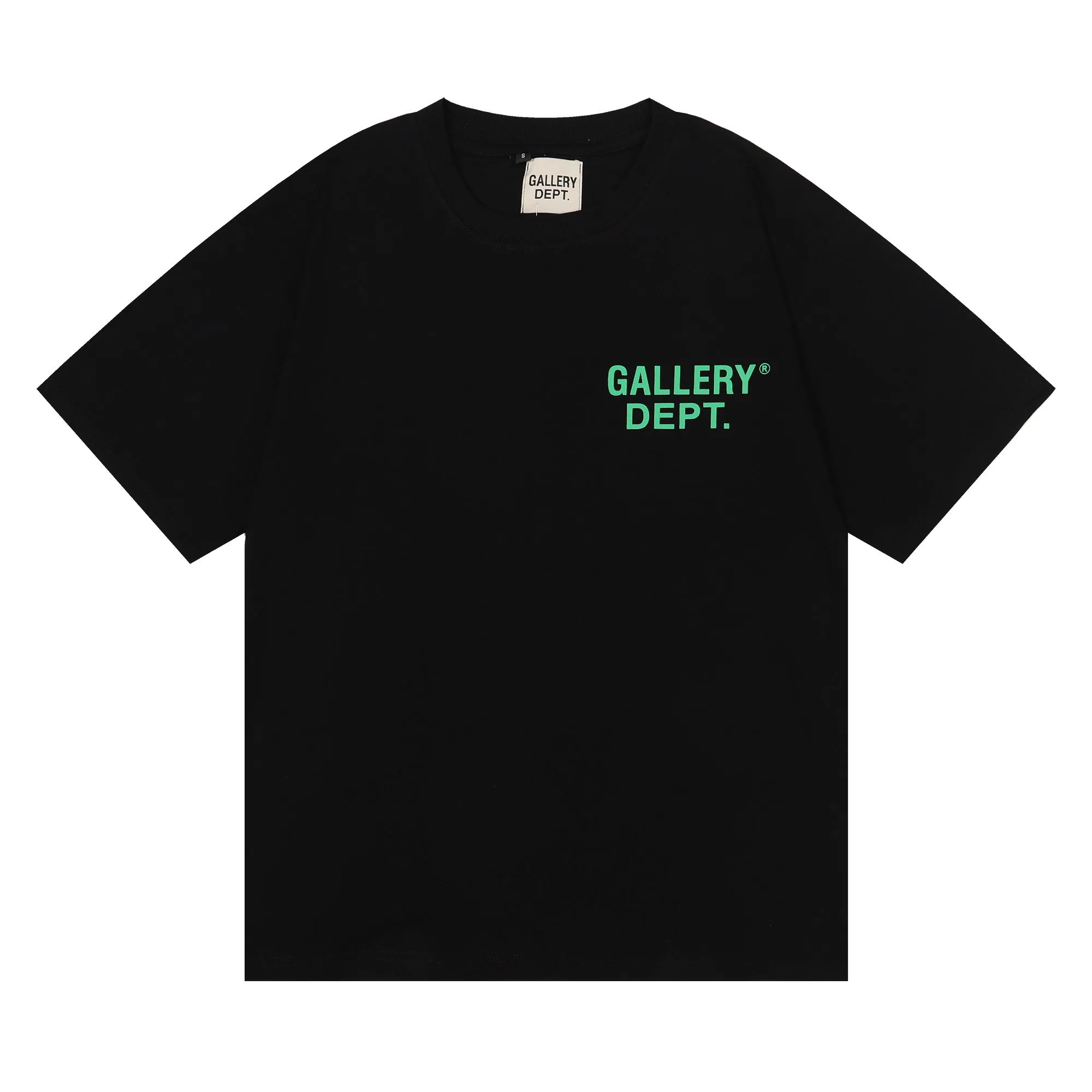 No. 6011, batch 96, GALLERY DEPT HOLLYWOOD, CA limited edition, simple solid color printed basic short sleeves. Selected 230g 32-count smooth double yarn fabric, fine workmanship and superb quality! The fit is loose and super comfortable to wear, and the size is 2 sizes larger than the normal domestic size. Color: black, white; Size: S M L